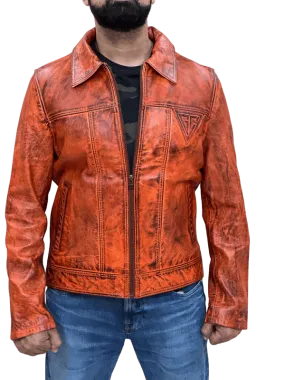 100% Top Grain Leather Jacket C13