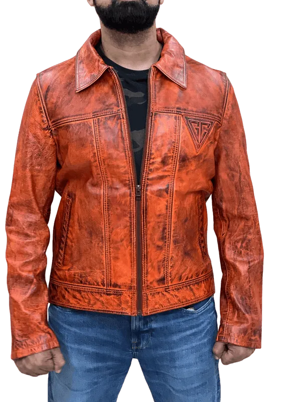 100% Top Grain Leather Jacket C13