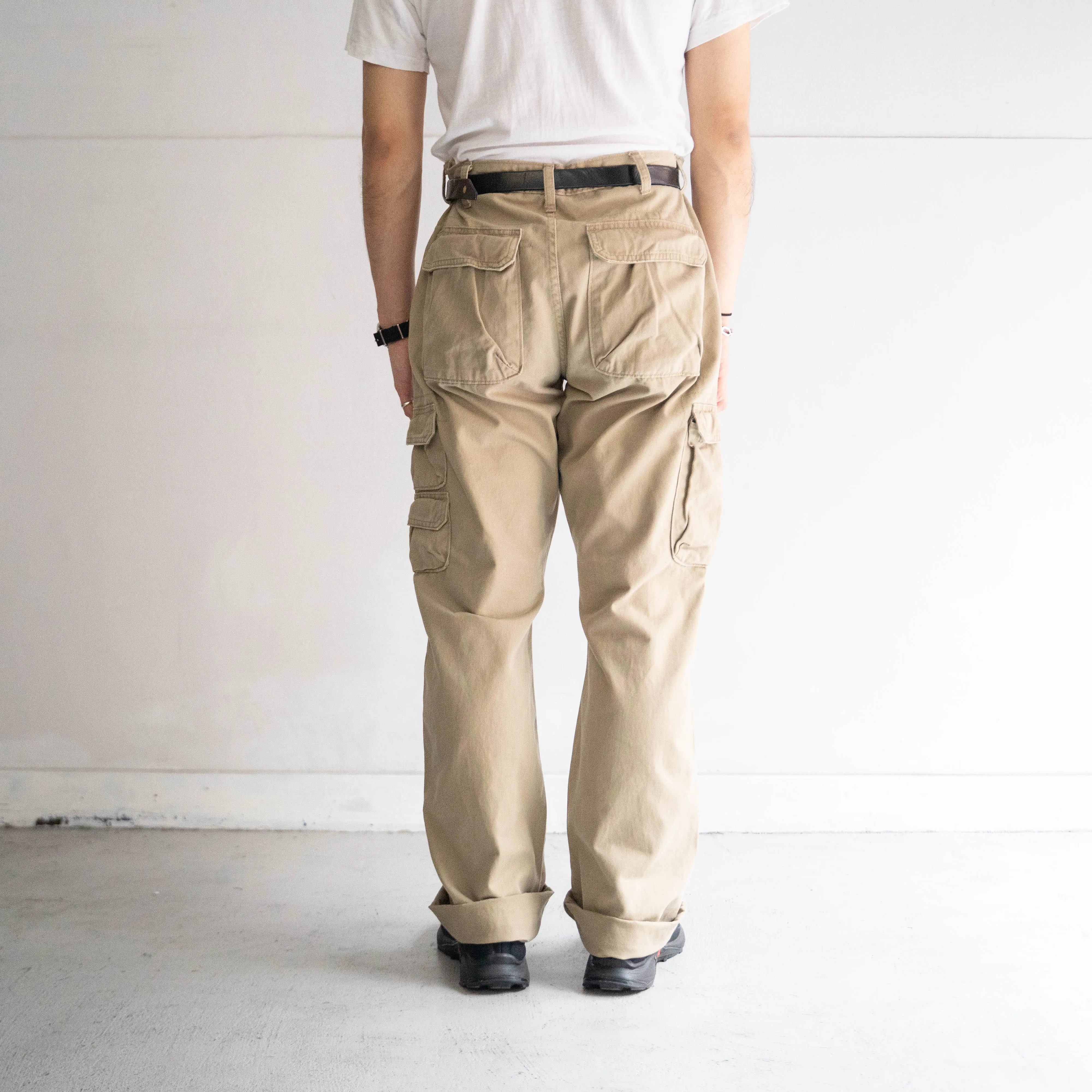 1990-00s 'Wrangler' beige color cargo work pants