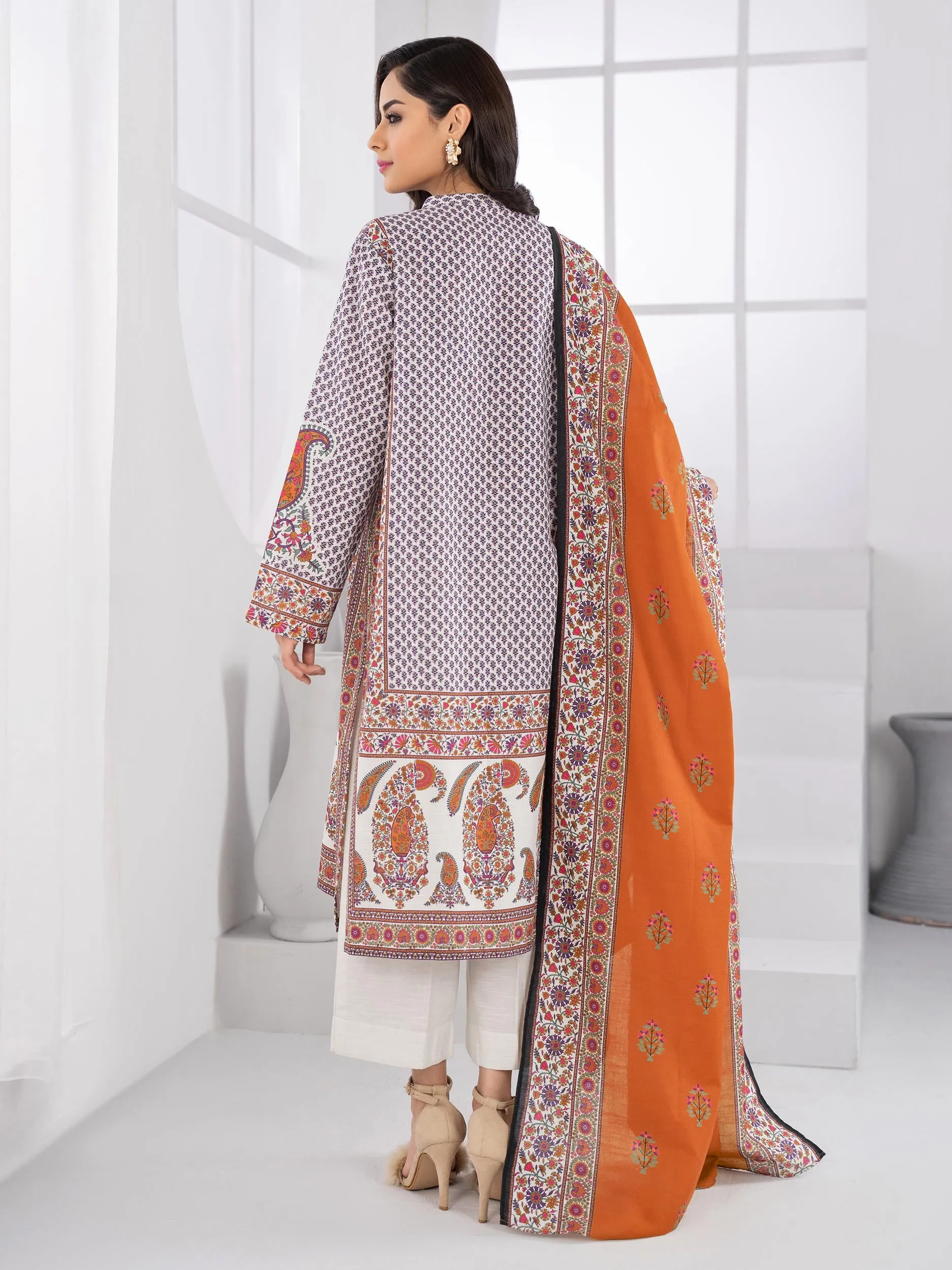 2 Piece Khaddar Suit-Printed (Unstitched)