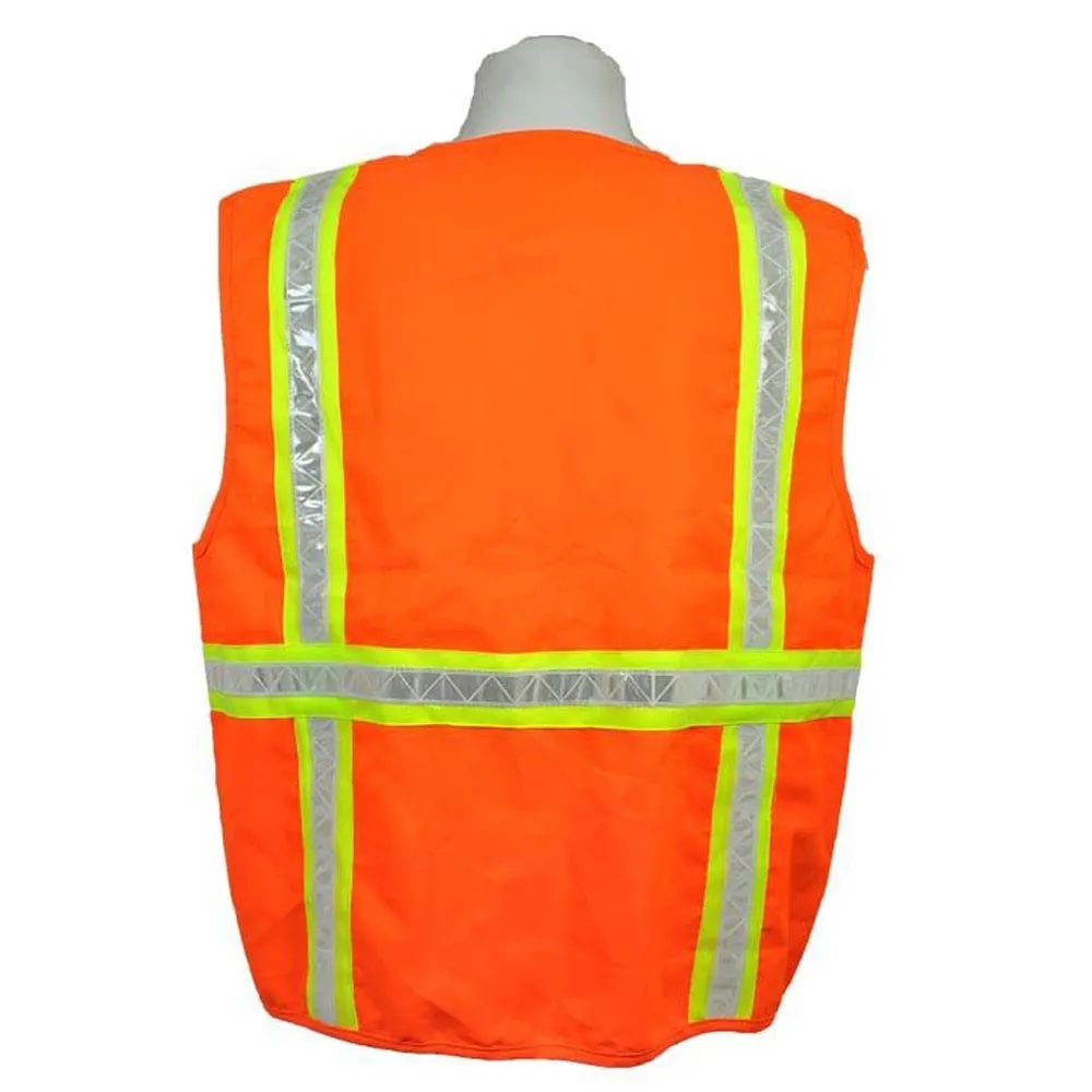 3A Safety - Multi-Pocket Surveyor's Safety Vest - Solid Front/Back