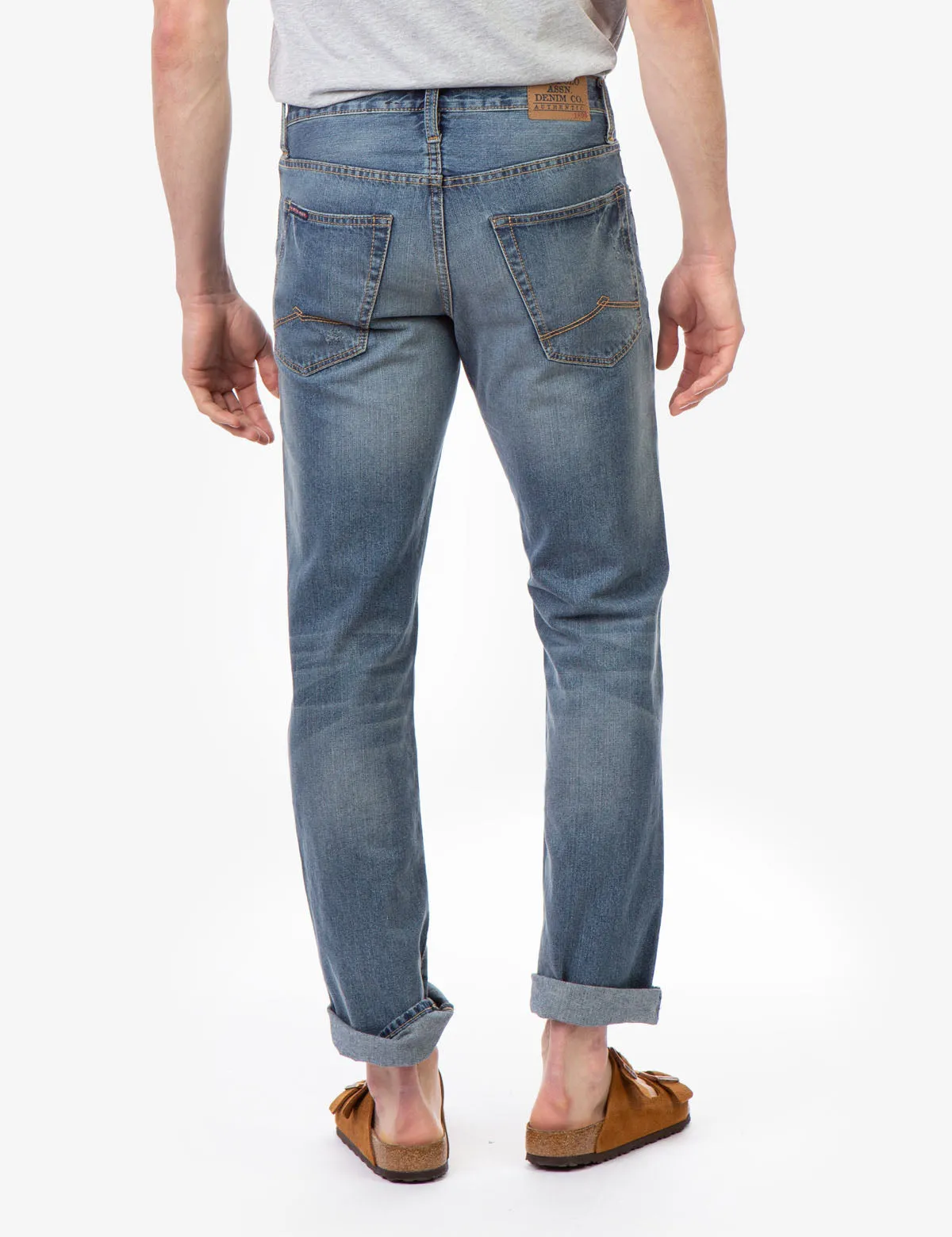 5 POCKET RIGID STRAIGHT FIT JEANS