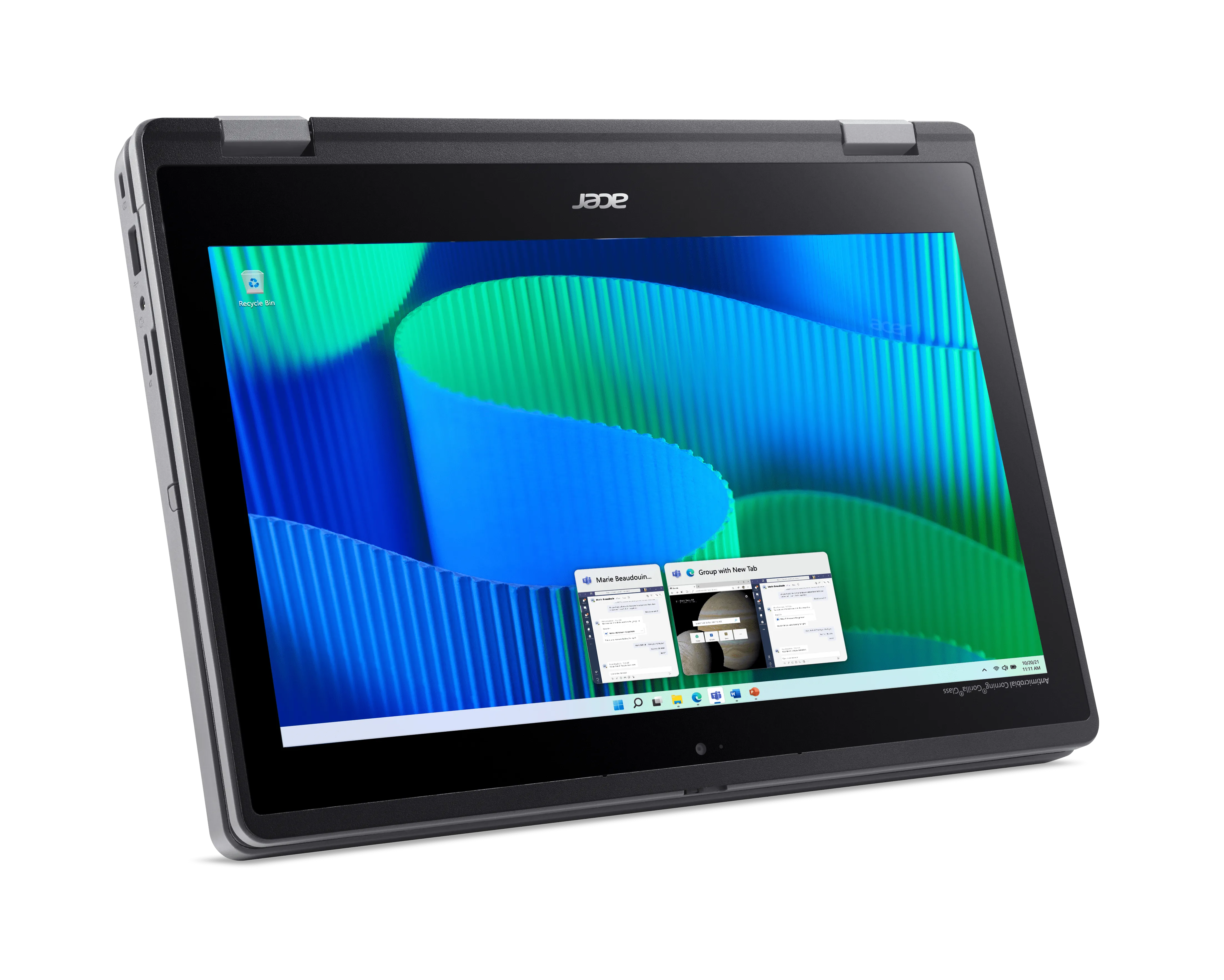 ACER TravelMate B3 Spin - 11.6" - IPS Touchscreen - Intel N200  - 8 GB RAM - 256 GB - Win 11 Pro Education - Shale Black