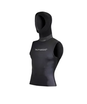 Akona 5/3mm Super Stretch Hooded Vest with Face and Neck Seal for Scuba Diving