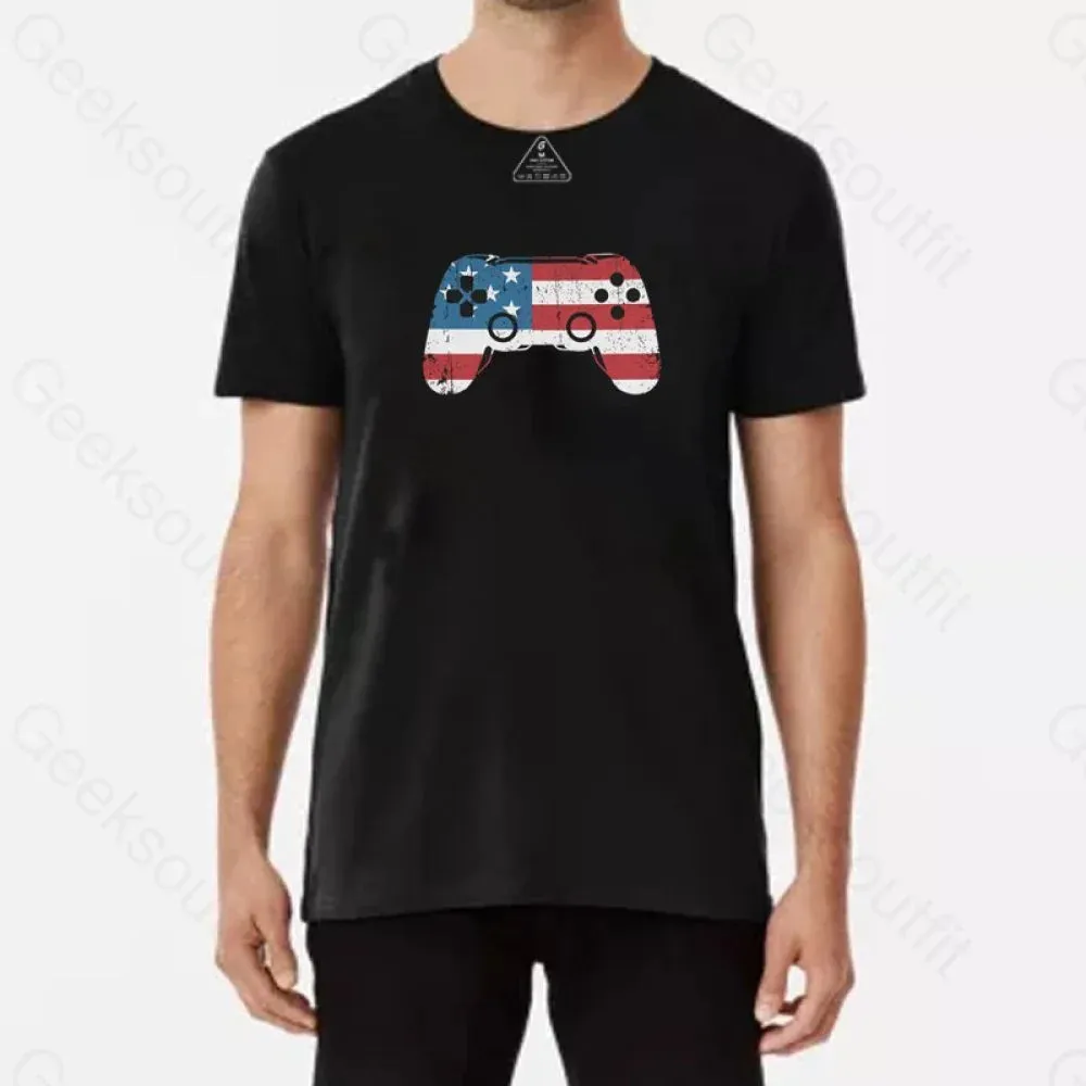 American Flag Video Game T-Shirt