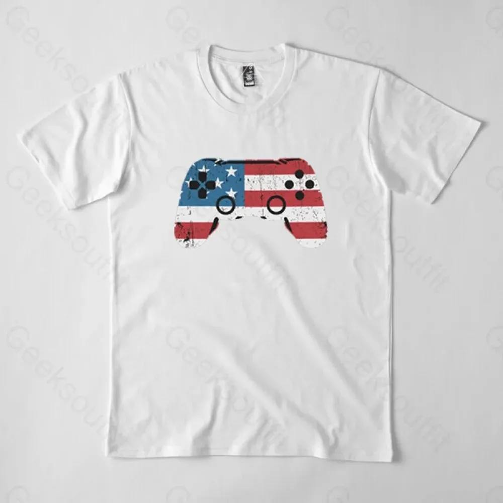 American Flag Video Game T-Shirt