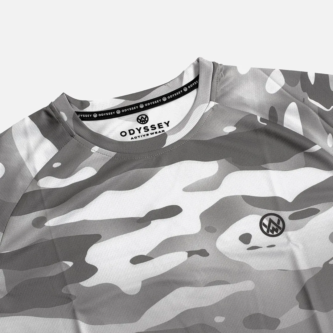 Arctic Camo Long Sleeve MTB Jersey