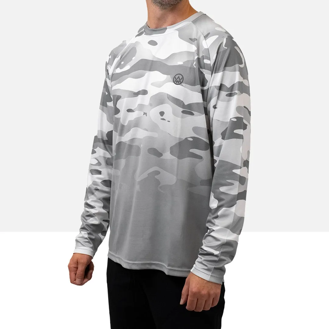 Arctic Camo Long Sleeve MTB Jersey