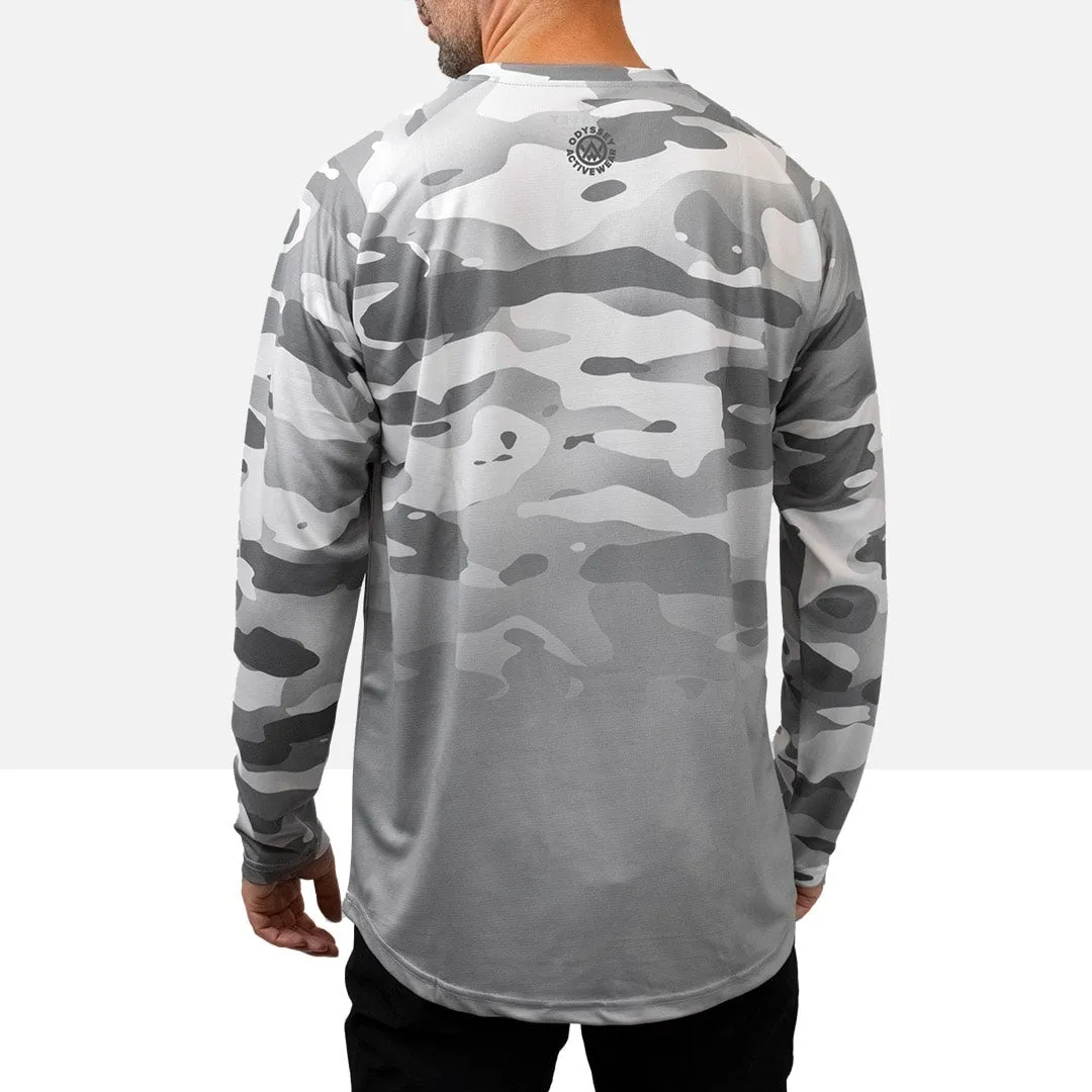 Arctic Camo Long Sleeve MTB Jersey