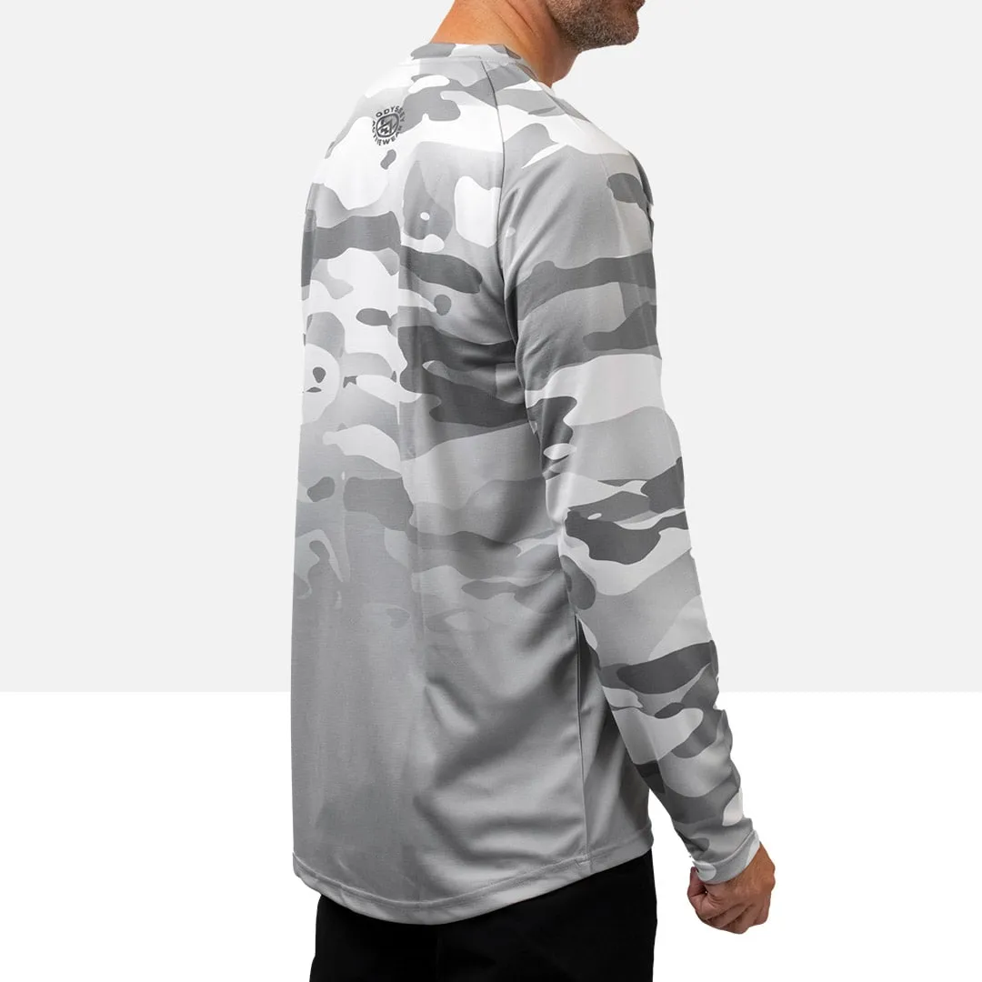 Arctic Camo Long Sleeve MTB Jersey