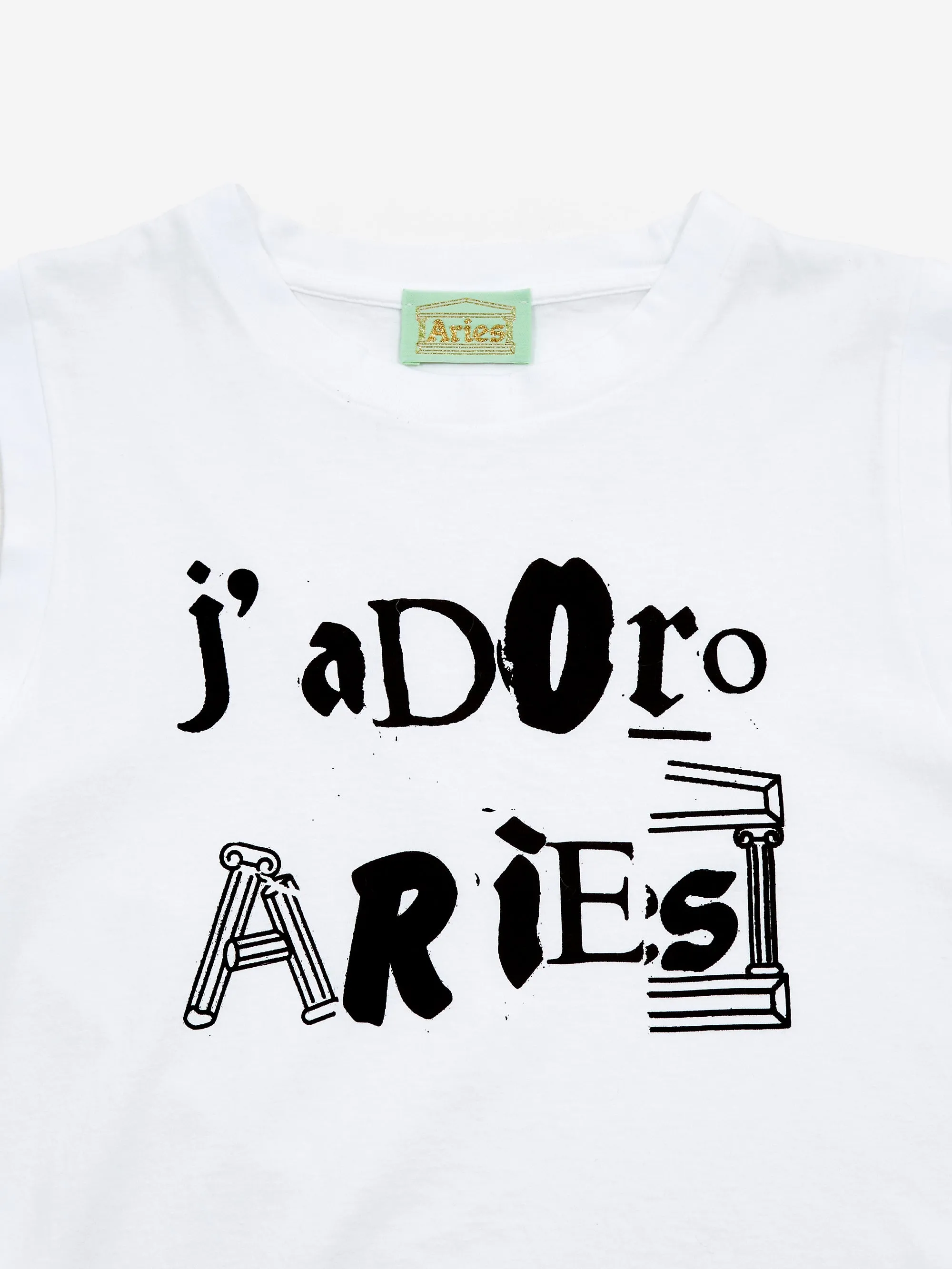 Aries J'adoro Aries Ransom Shrunken Vest - White