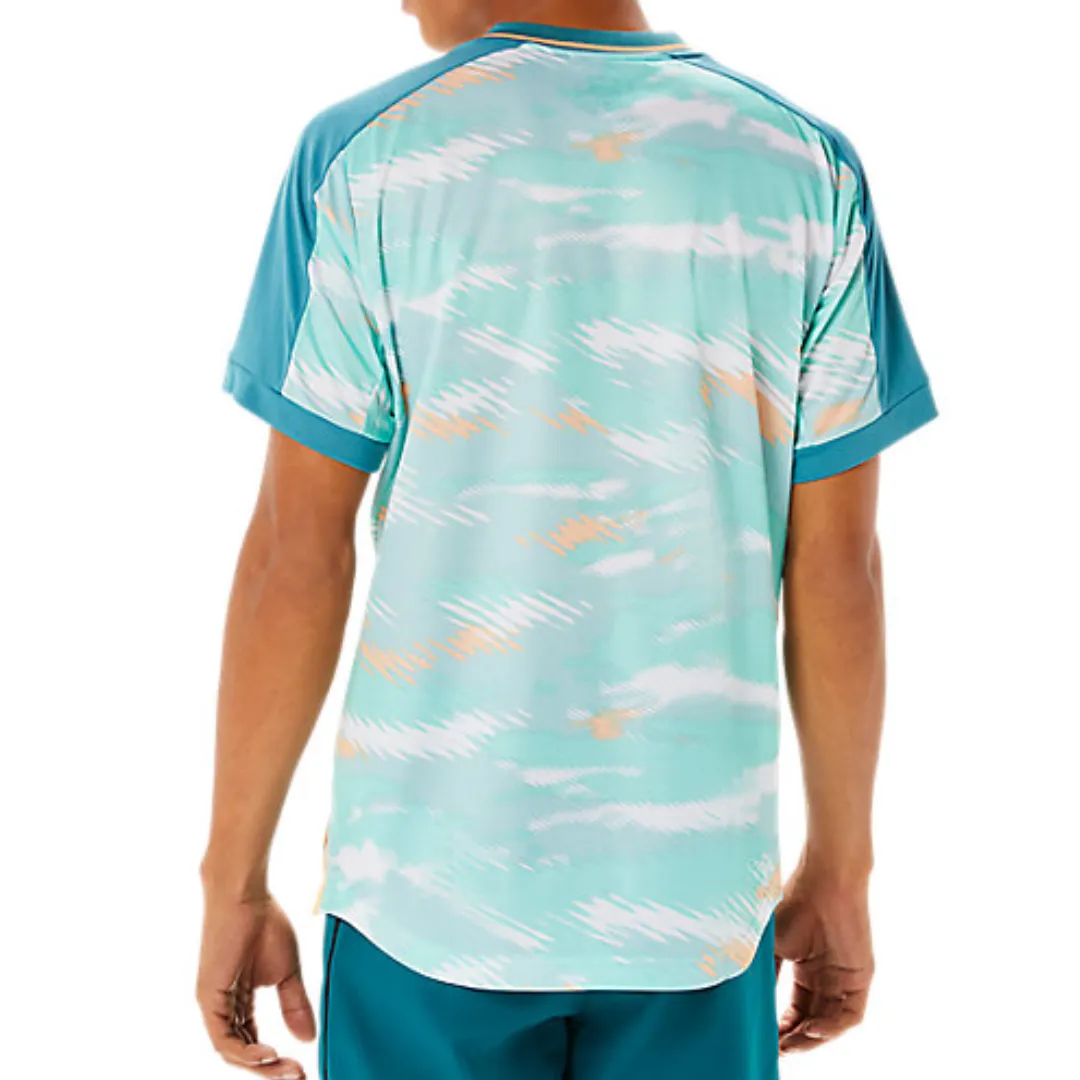 Asics Men's Match Graphic Short Sleeve Top - Misty Pine