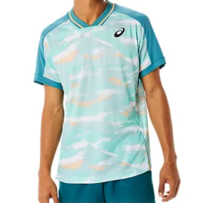 Asics Men's Match Graphic Short Sleeve Top - Misty Pine