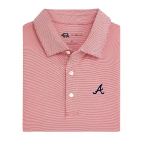 Atlanta Braves Hairline Stripe Performance Polo