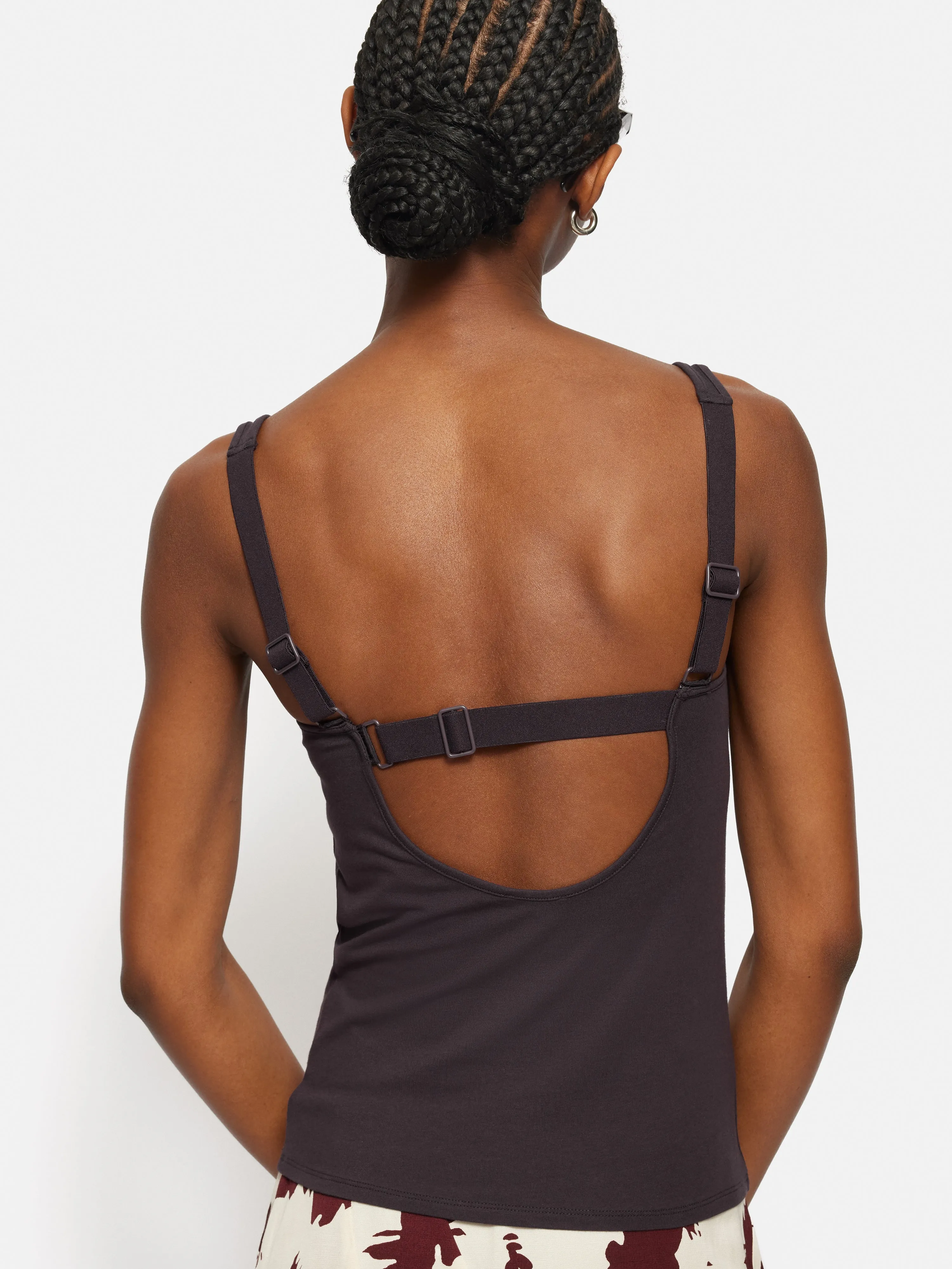 Band Back Vest | Raisin