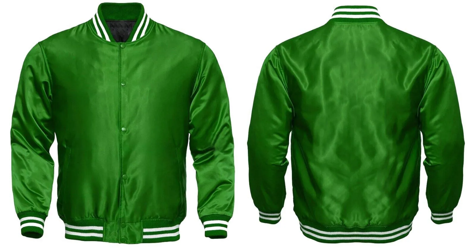 Baseball College Letterman Varsity Jacket Satin Bomber Super Quality Sports Wear-05