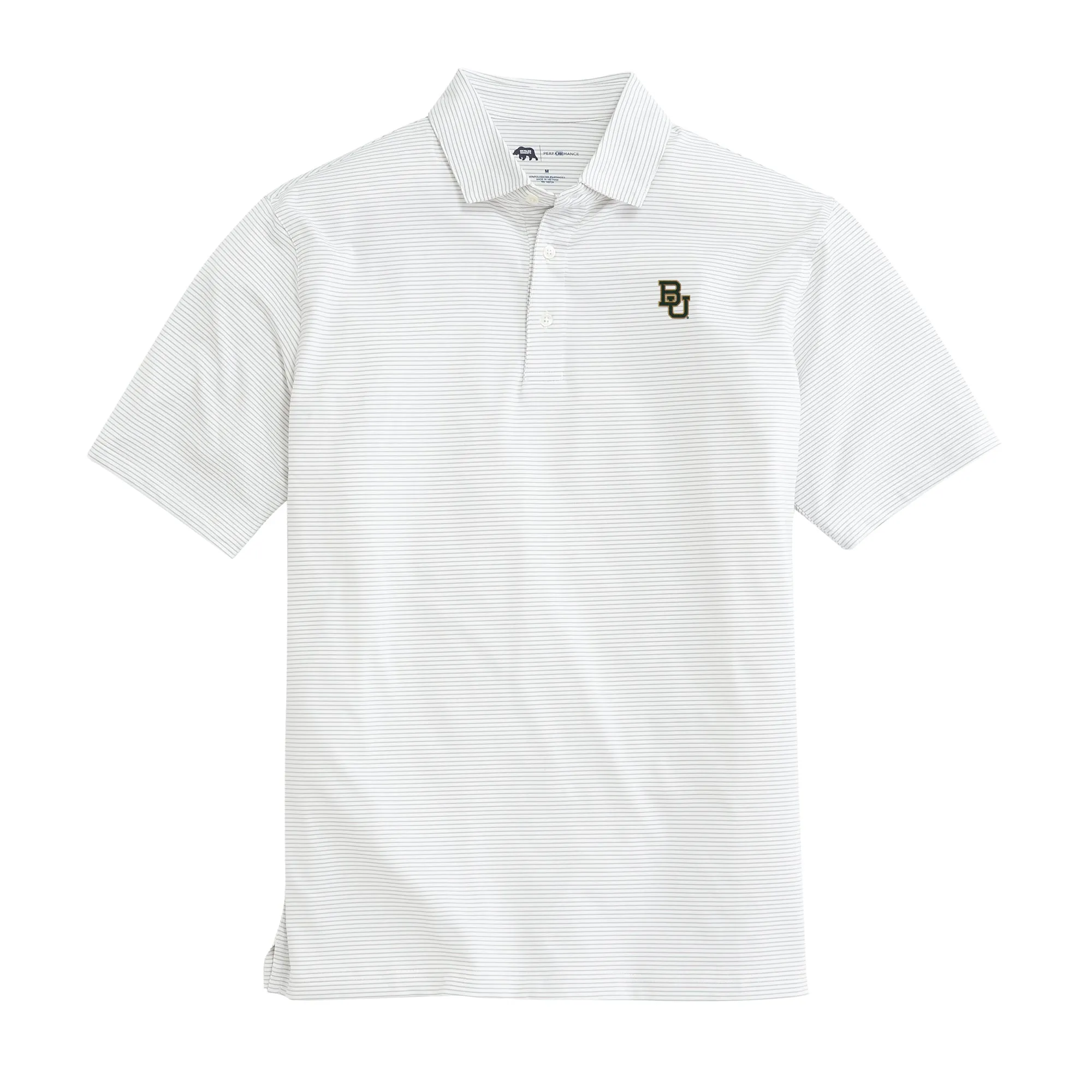 Baylor University Birdie Stripe Performance Polo