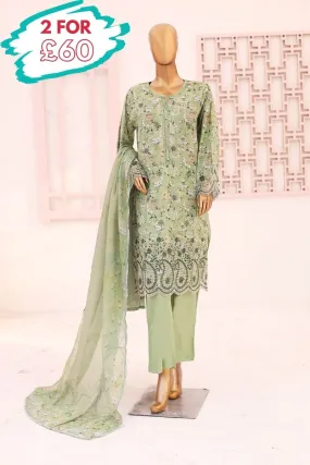 Bin Saeed Chikankari Lawn 3 Piece Suit BIN165