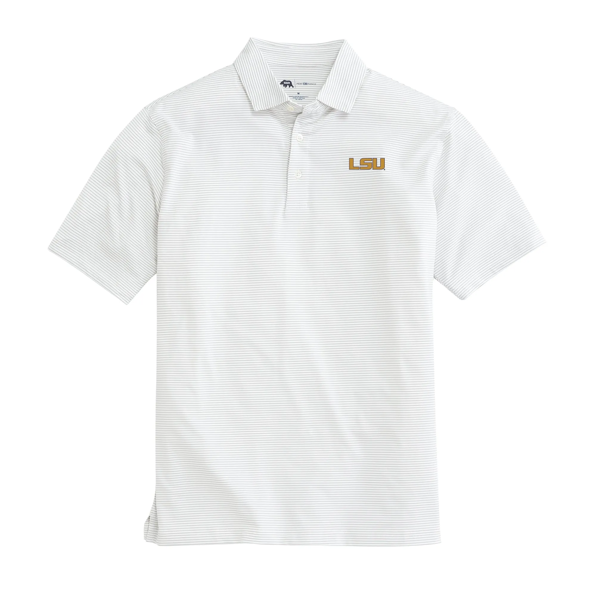 Birdie Stripe LSU Performance Polo