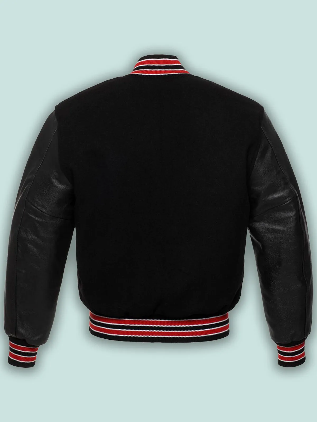 Black Wool Varsity Jacket