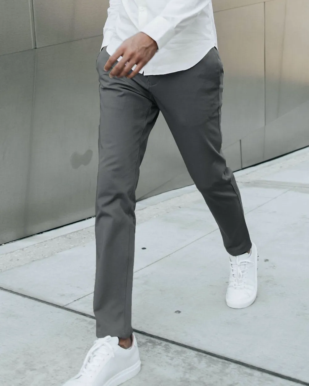 Blackened Pearl | Tech Chino Pants (Slim)