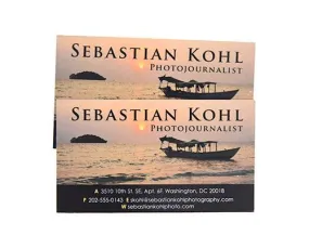 BONES: Sebastian Kohl Photo Journalist Business Cards (2)