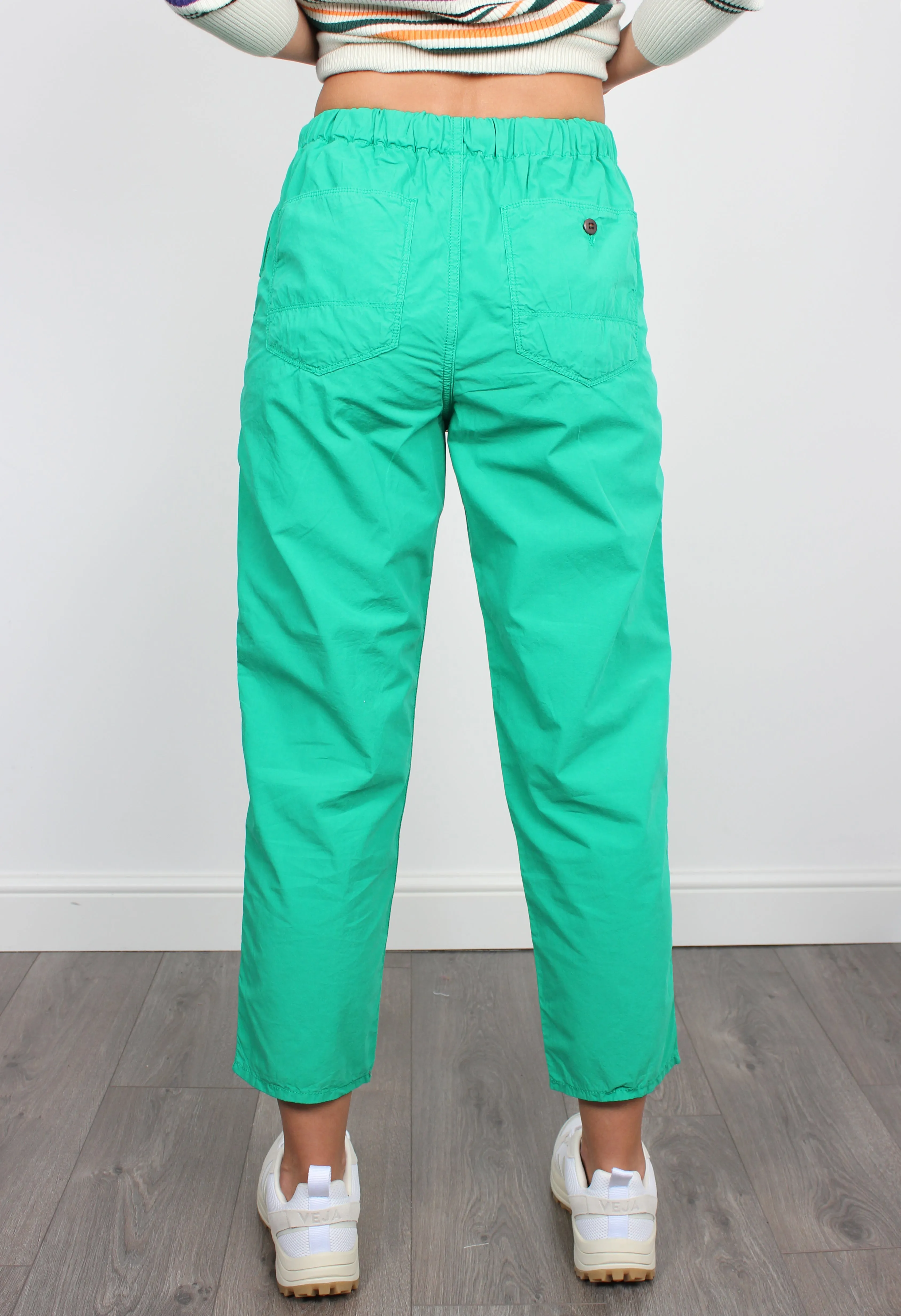 BR Pizzy Cotton Trousers in Emerald