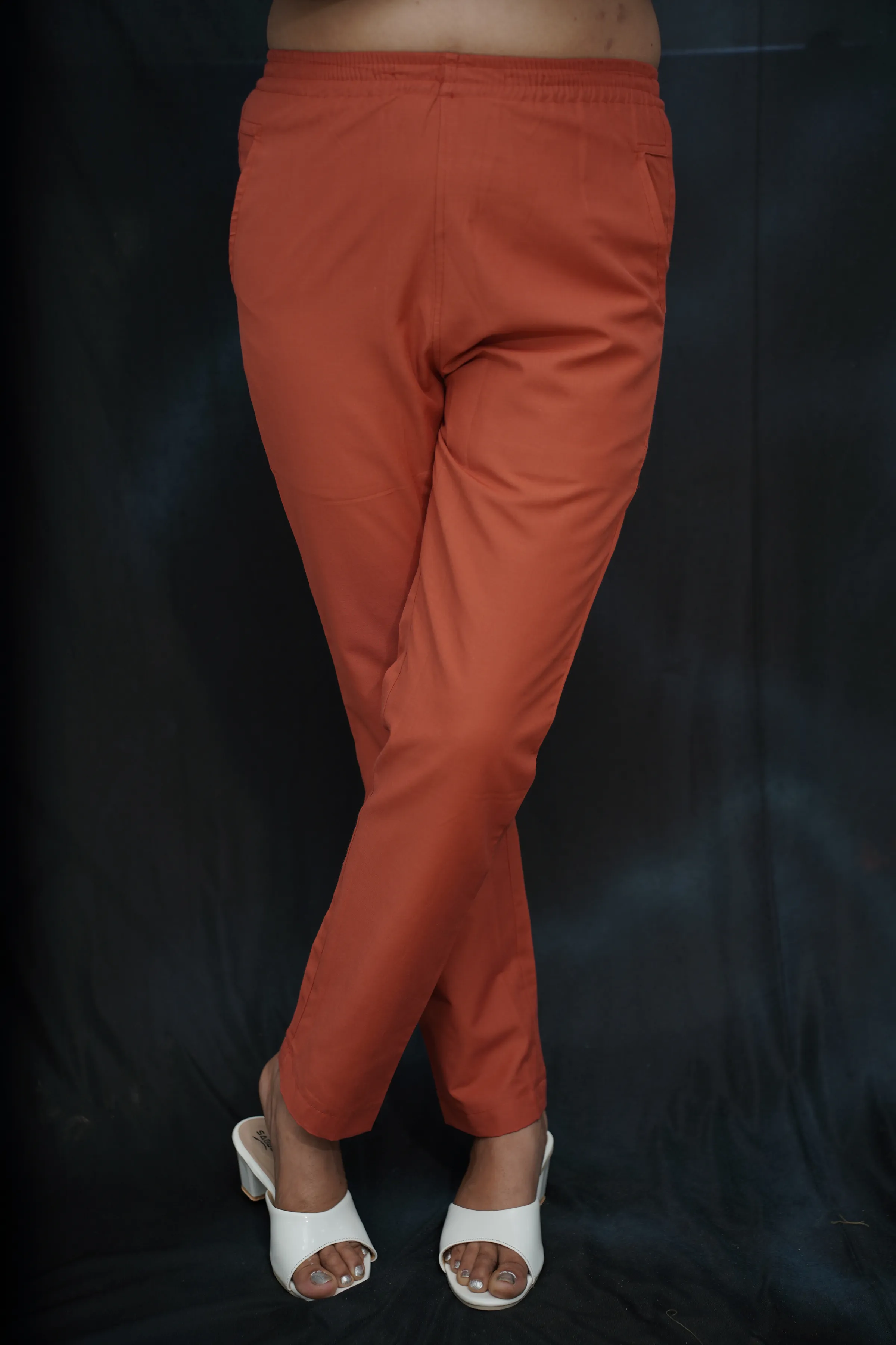 Brick Cotton Kurti Pant