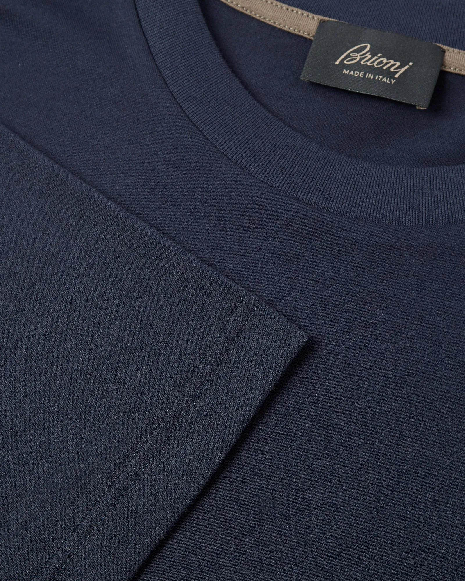 Brioni Short Sleeve Golf Branded T-shirt (Navy)