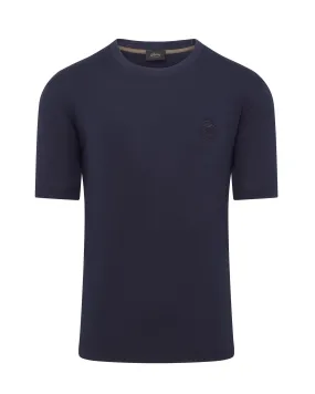 Brioni Short Sleeve Golf Branded T-shirt (Navy)