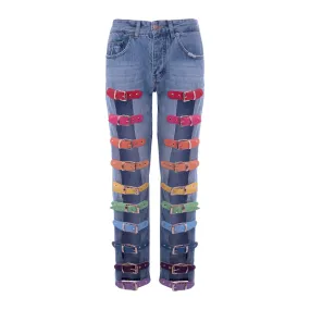 BUCKLE JEANS RAINBOW