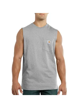 Carhartt - Men's Relaxed Fit Heavyweight Sleeveless Pocket T-Shirt - 100374