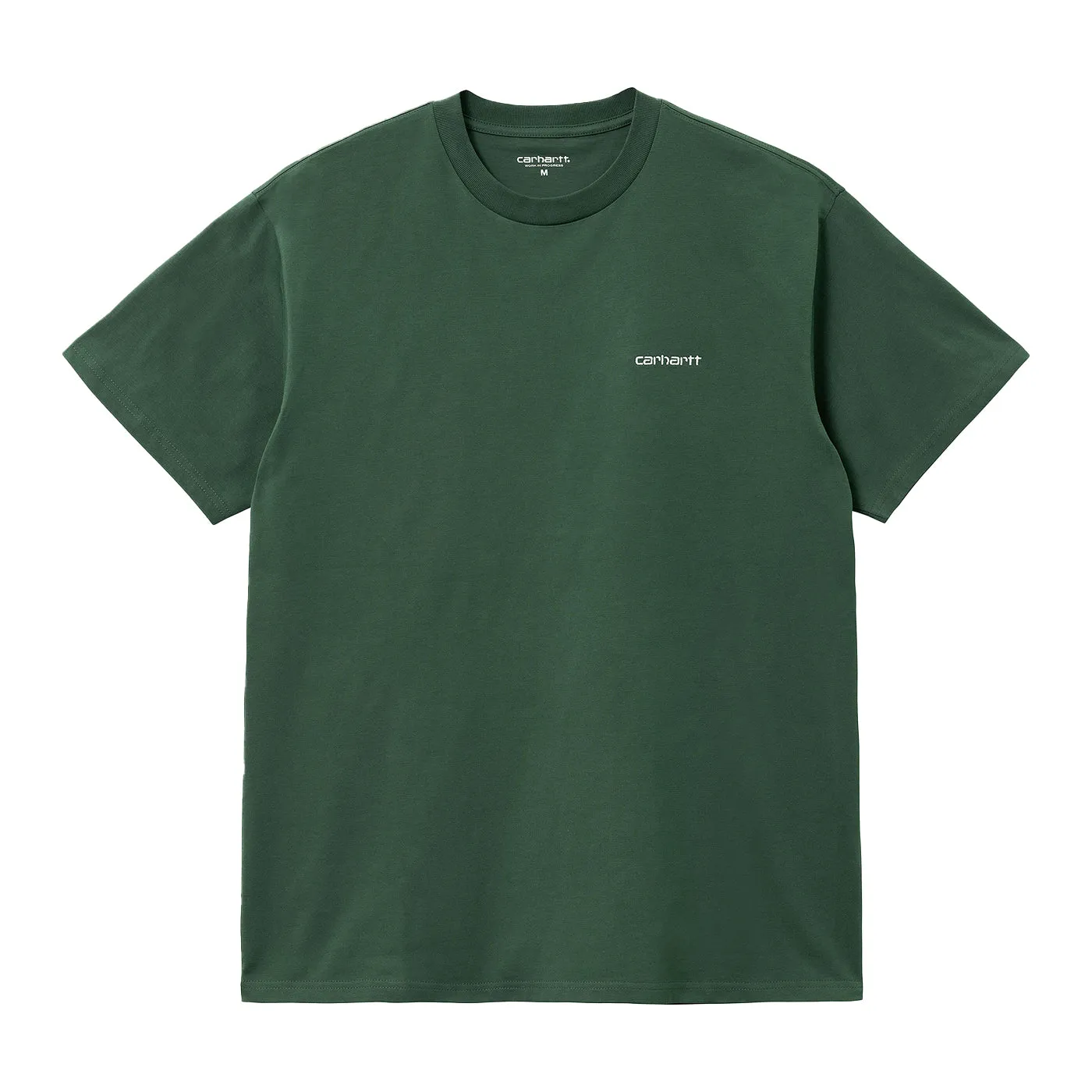 Carhartt WIP Script Embroidery T Shirt - Treehouse / White