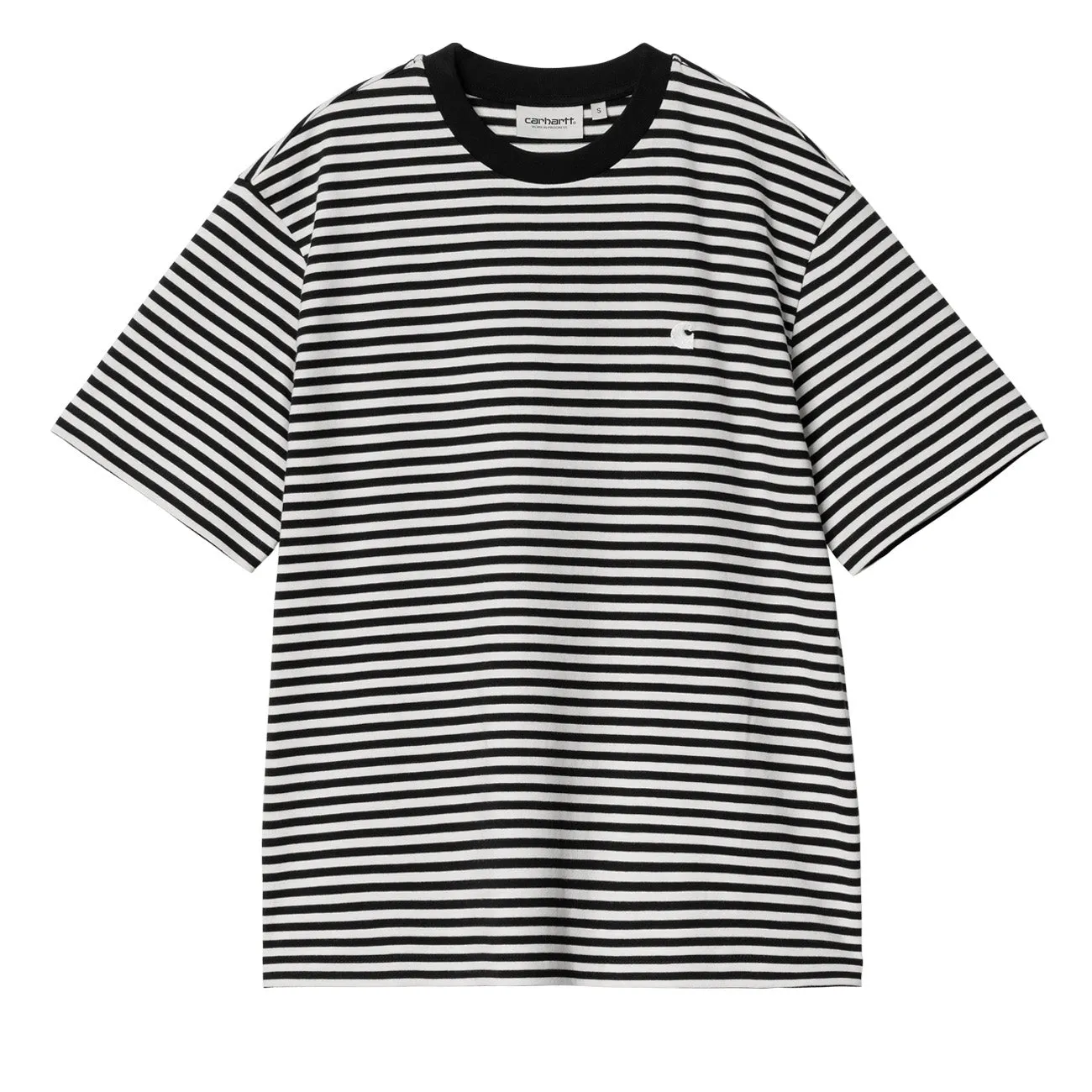 Carhartt WIP  W' S/S Verner T-Shirt Damen Verner stripe, Black / Wax