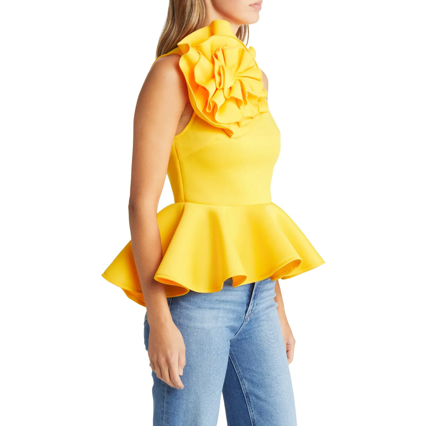 Coco Corsage Peplum Top