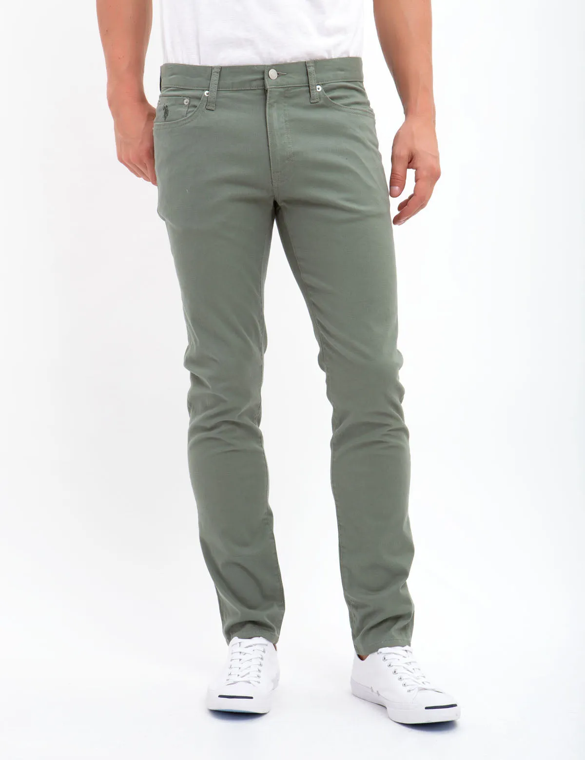 COMFORT STRETCH TWILL SLIM PANTS