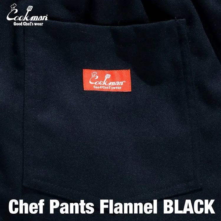 Cookman Chef Pants - Flannel : Black