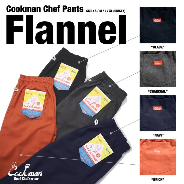 Cookman Chef Pants - Flannel : Black