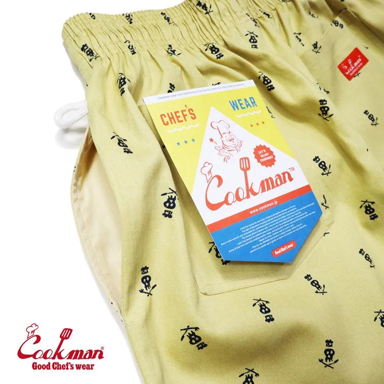 Cookman Chef Pants - Skull : Beige