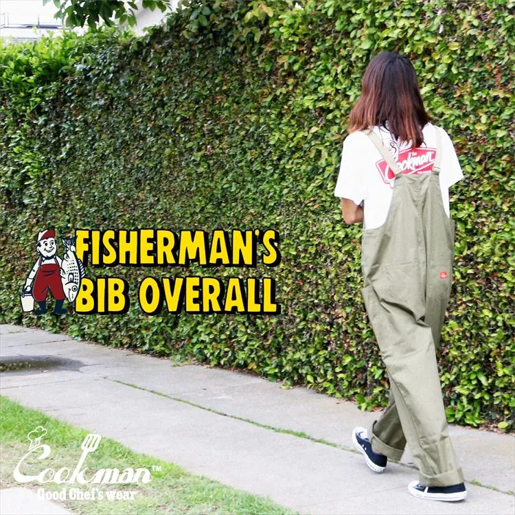 Cookman Fisherman's Bib Overall - Olive