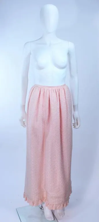 COURREGES Couture Pink Skirt and Blouse Ensemble Size 2