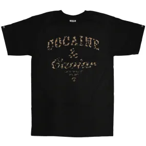 Crooks & Castles Cocaine & Caviar Leopard T-shirt Black