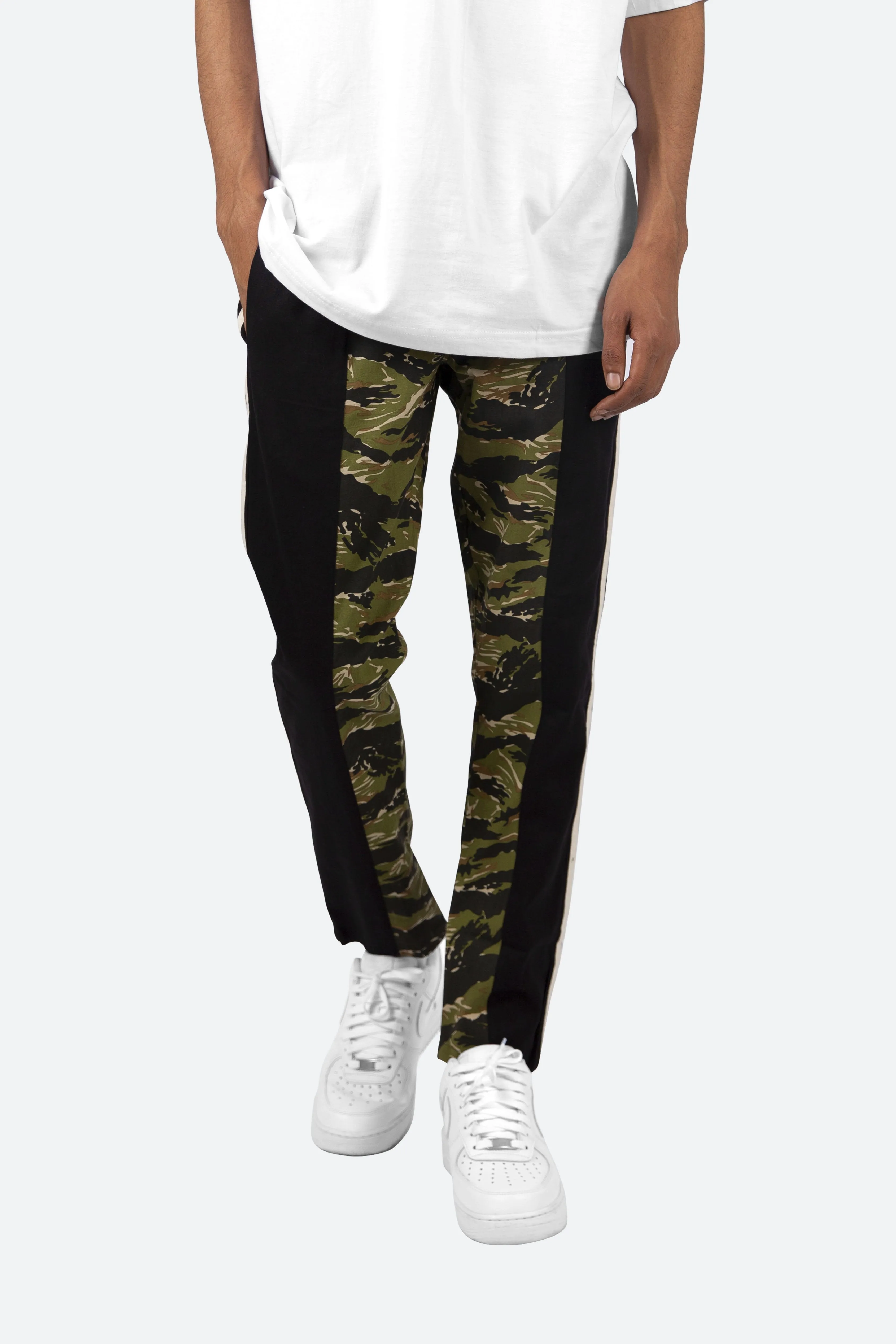 Cropped Paneled Pants - Multi