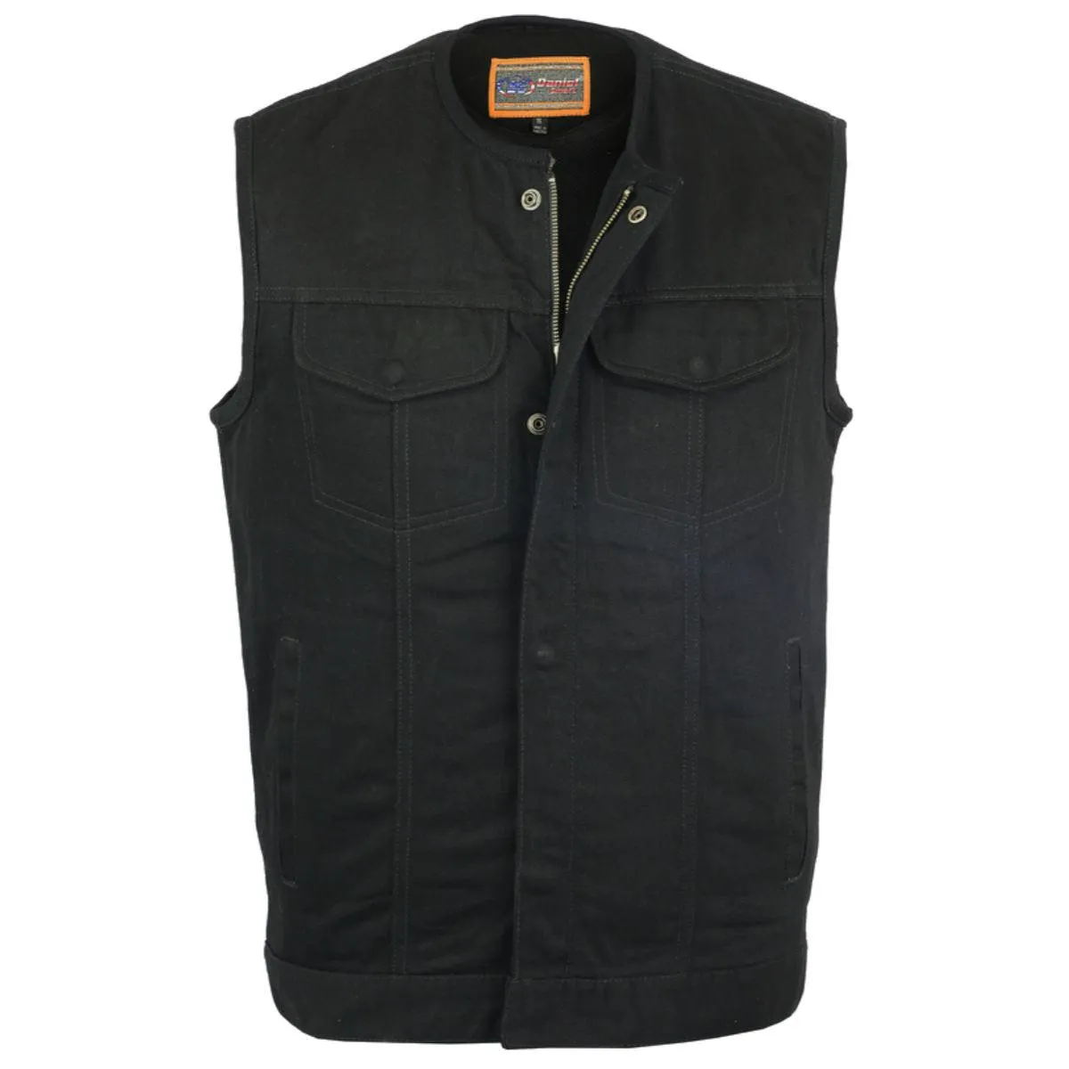 Daniel Smart Concealed Snaps Denim Vest