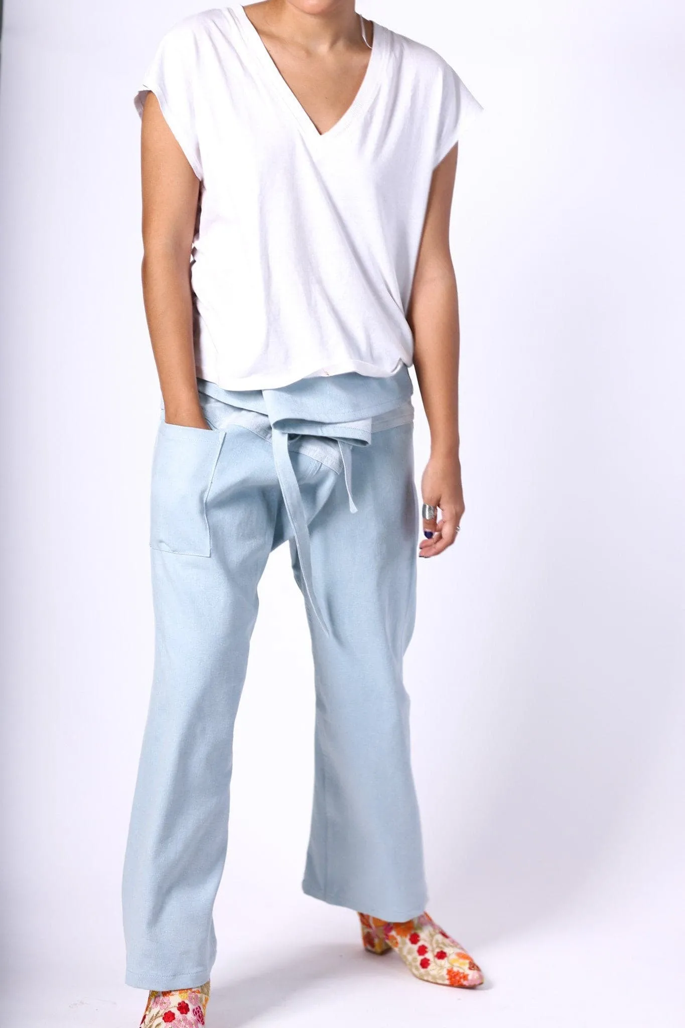 DENIM THAI FISHERMAN STYLE PANTS TOBY