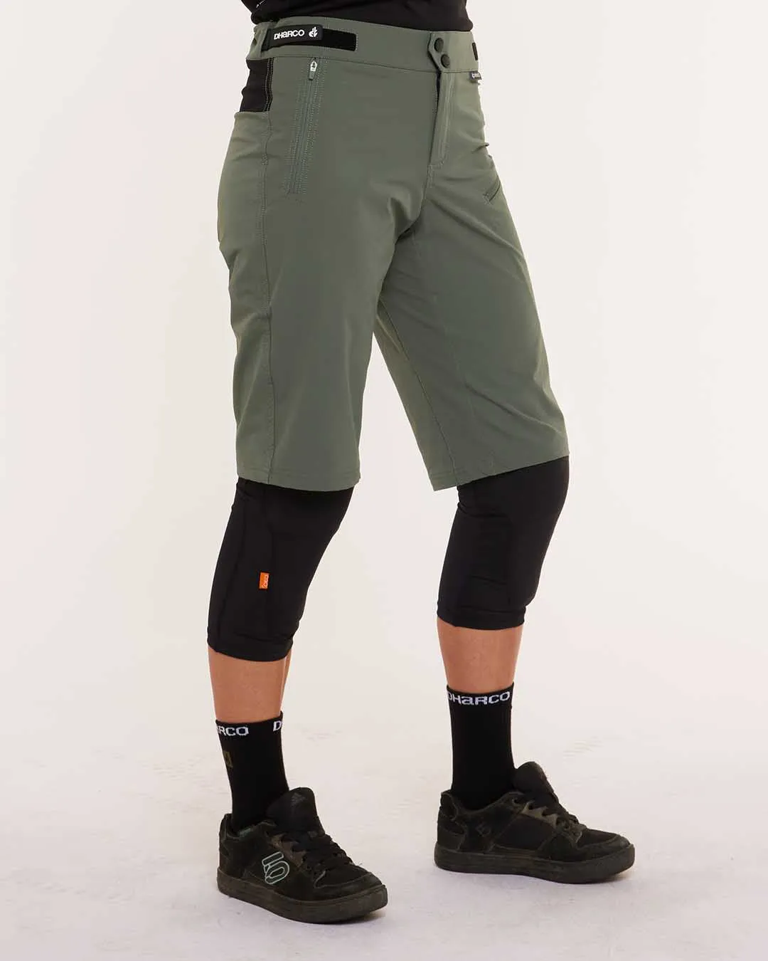 Dharco Womens Gravity Shorts | Gorilla Green