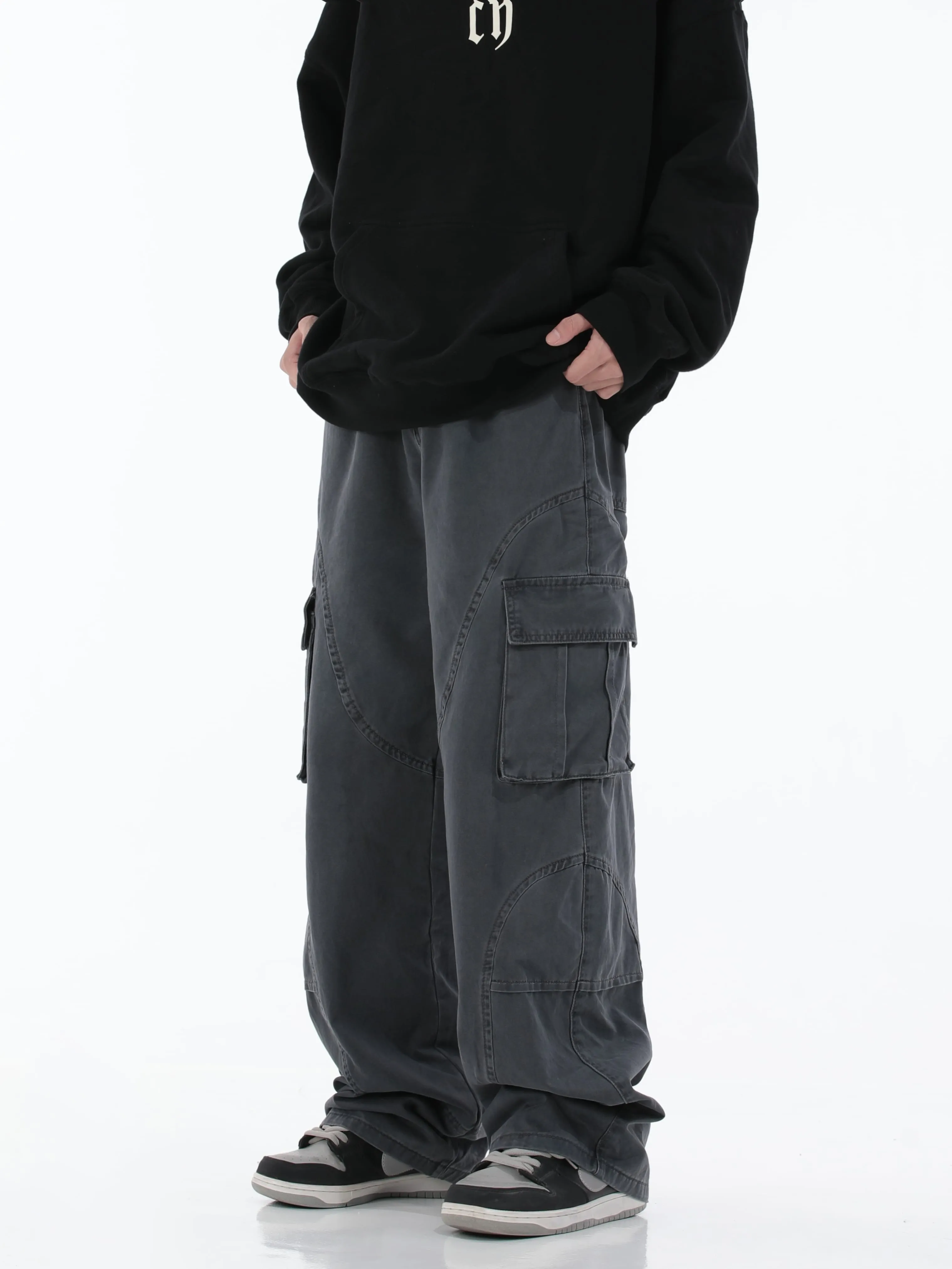 Double Waist Strap Cargo Pants