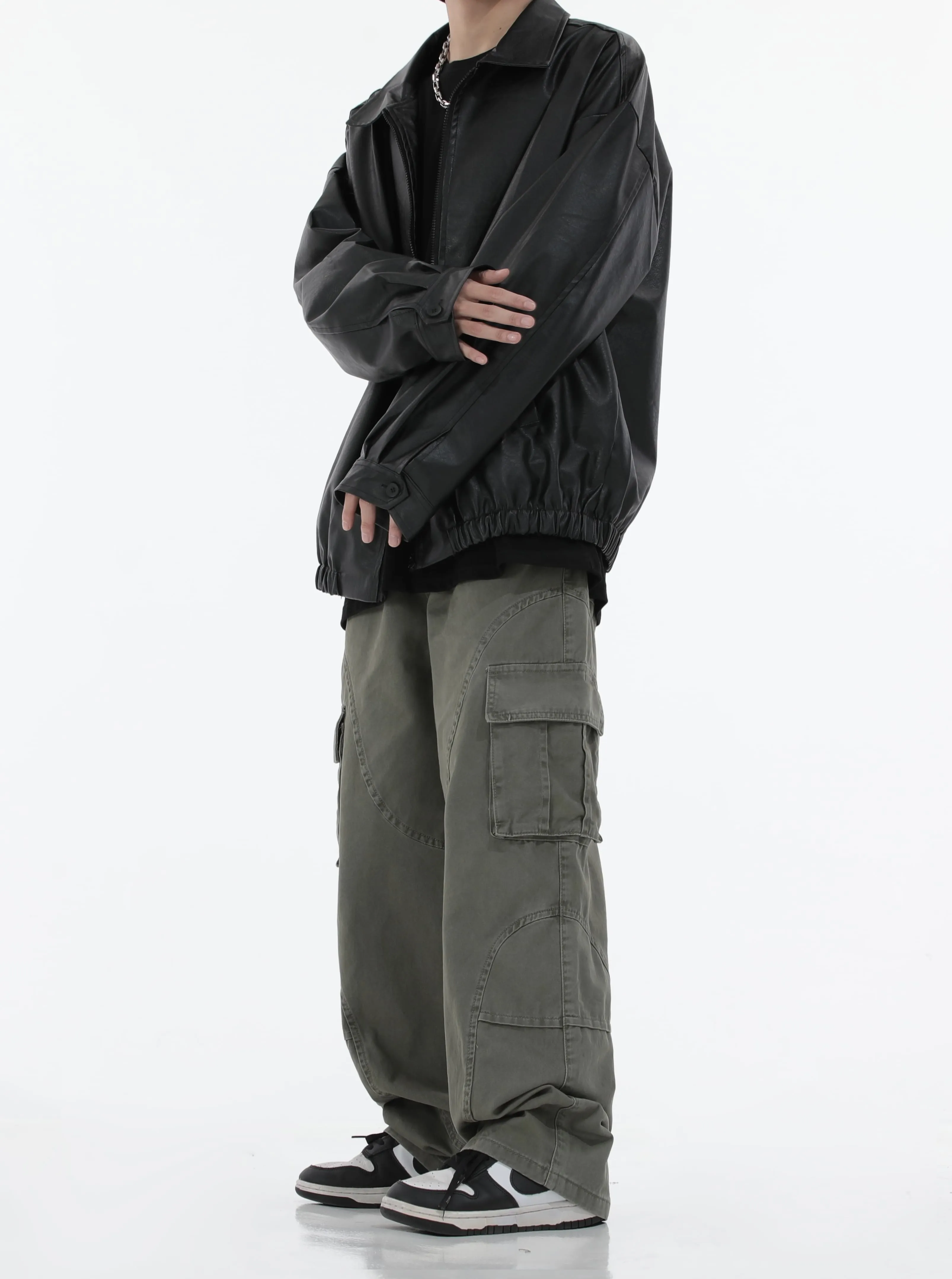 Double Waist Strap Cargo Pants