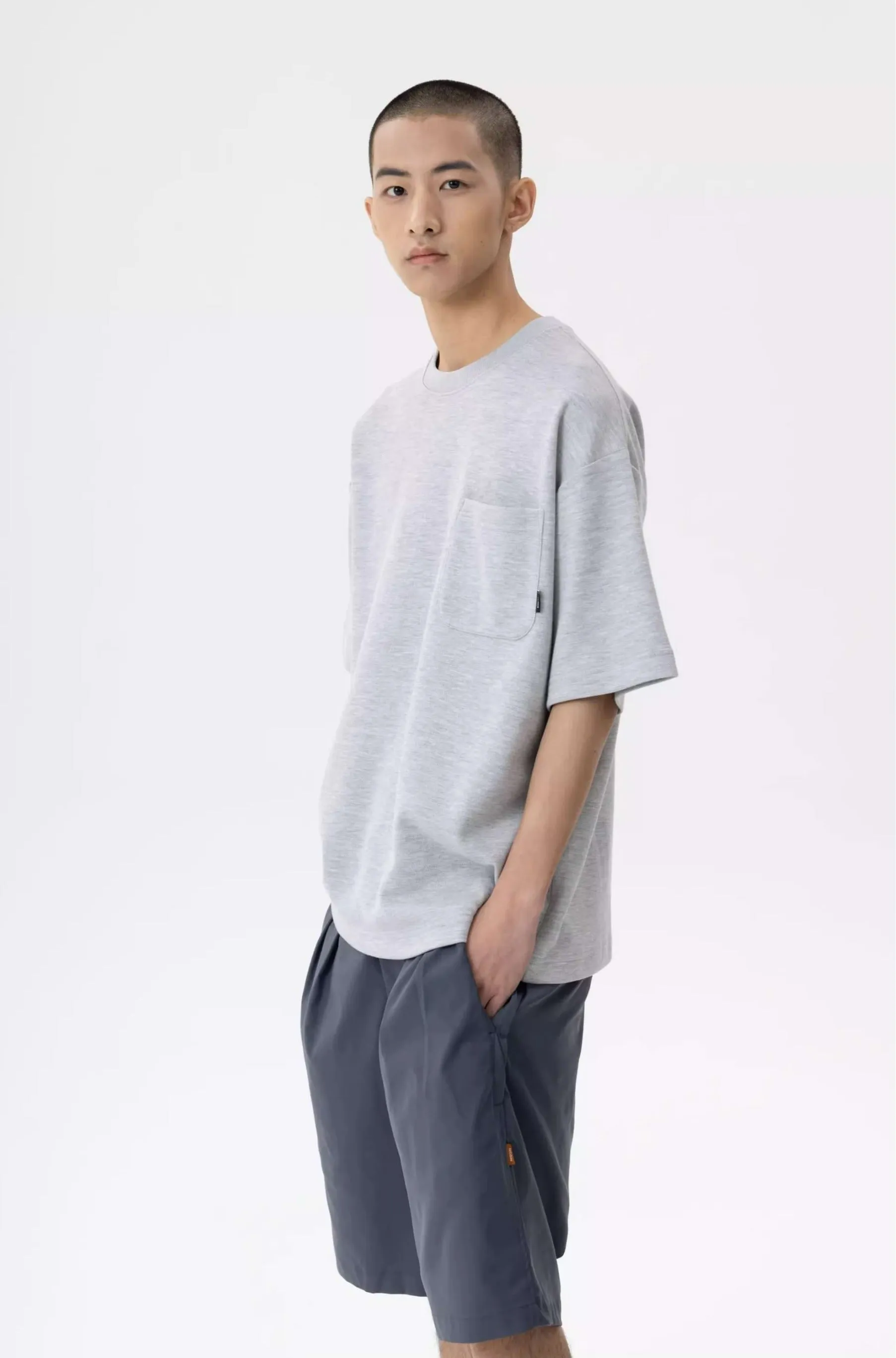 Drop Shoulder T-Shirt with Pocket