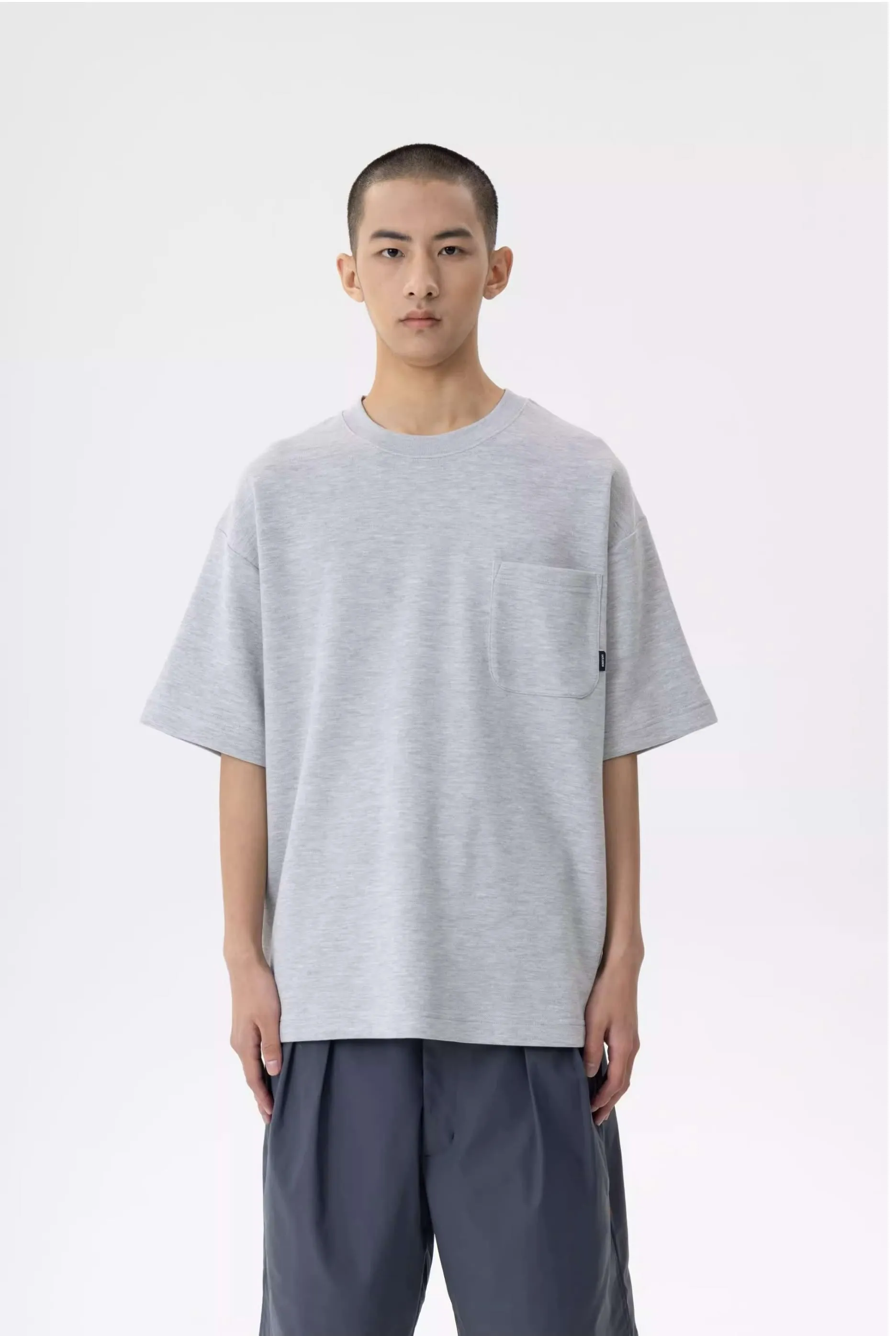 Drop Shoulder T-Shirt with Pocket